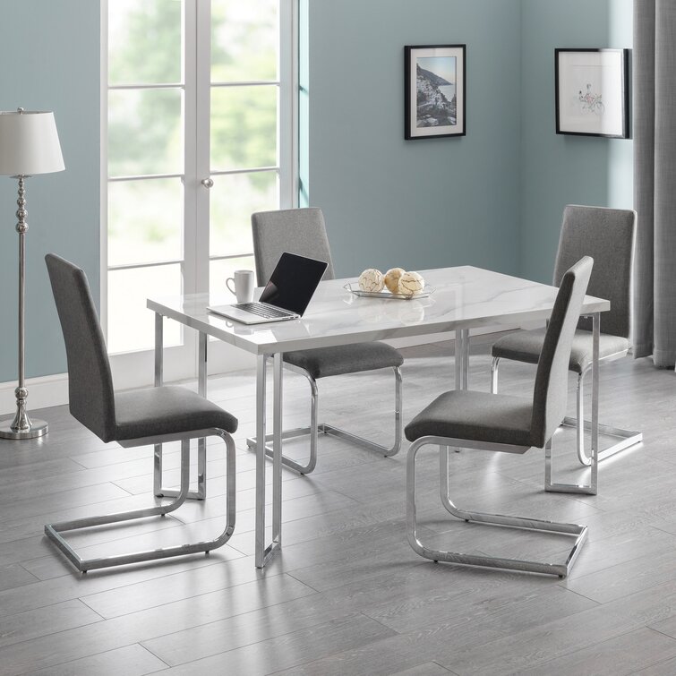 Metro Lane Savana Dining Set with 4 Chairs Wayfair.ie